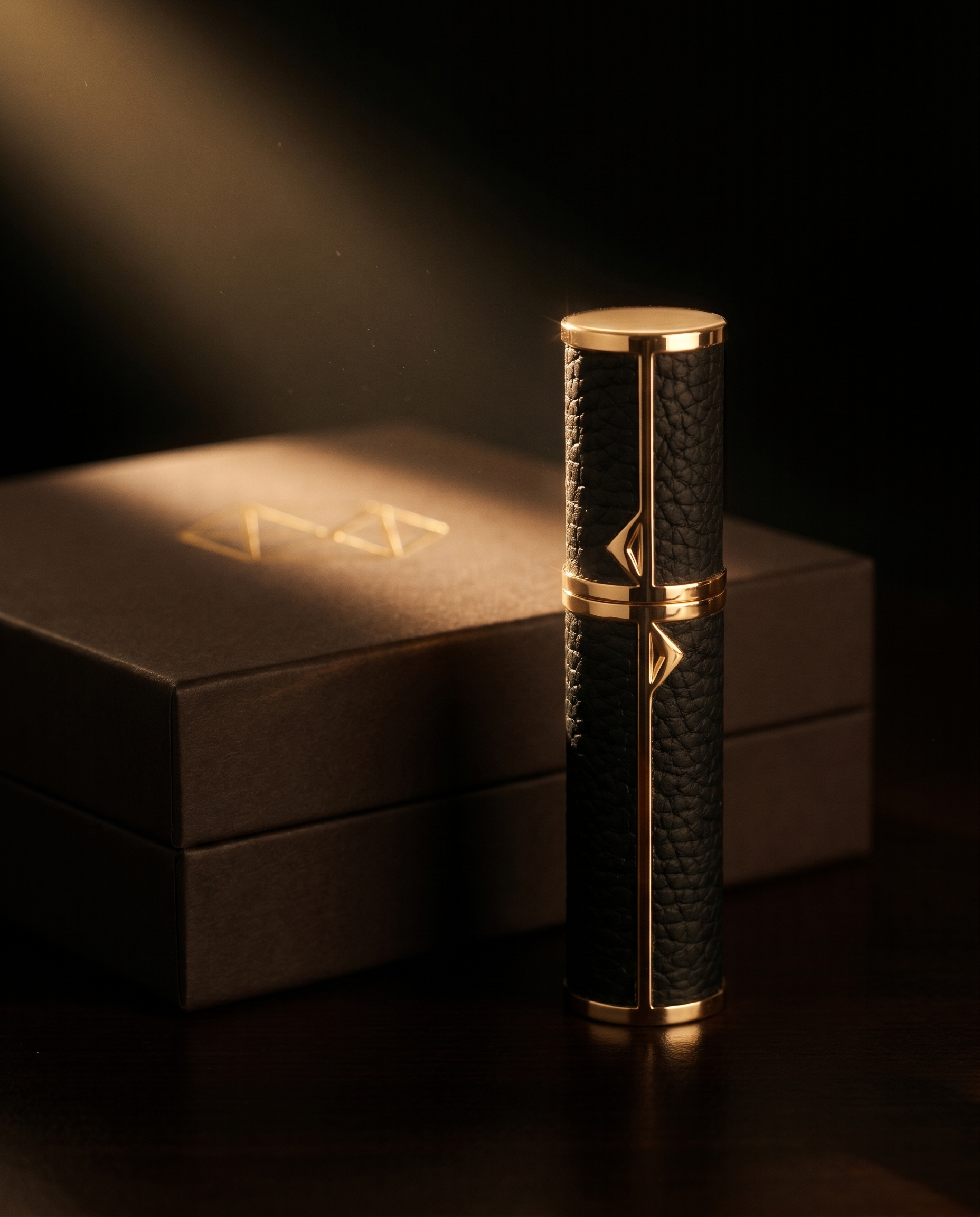The CADANUM Founder's Edition bottle beside its dark gift box